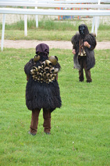 mamuthones, traditional sardinian costume