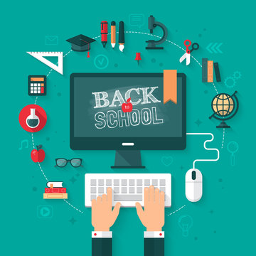 Back to School Flat icons