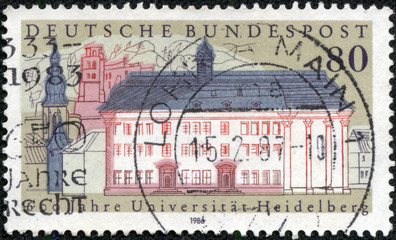 stamp shows 600 Jahre Universit at Heidelberg