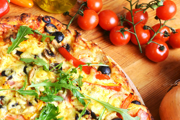 baked pizza