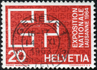 EXPO Emblem, Swiss National Exhibition, Lausanne, 1964