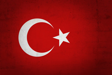 Turkey vintage flag
