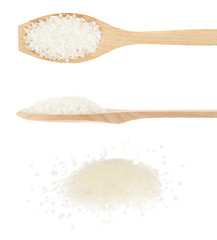 Salt crystals in multiple foreshortenings