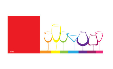 wine card concept background alcohol drink glass