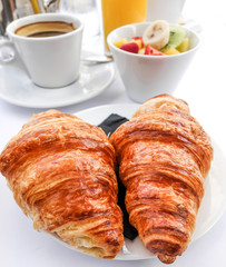 Breakfast with coffee