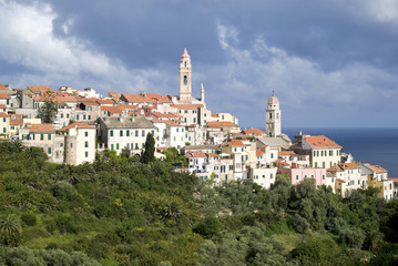 Fototapeta premium Cervo. The medieval village in Liguria region of Italy