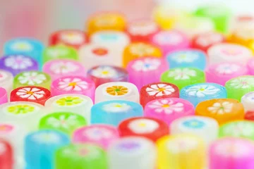 Papier Peint photo autocollant Bonbons 日本のカラフルな可愛い飴