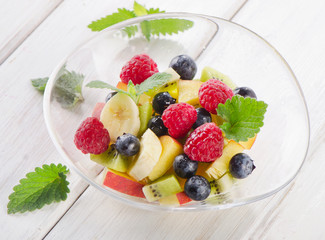 fresh healthy fruit salad