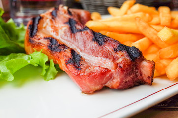 juice roasted lamb chops