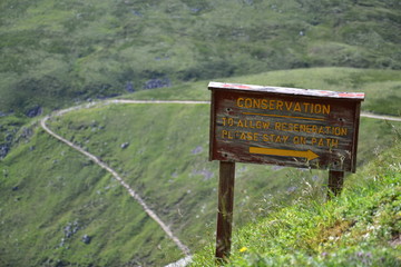 Path to Ben Nevis - the highest mountain in UK