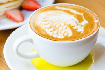 Latte coffee