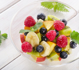 fresh healthy fruit salad