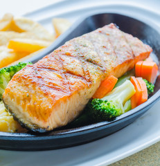 Salmon grilled