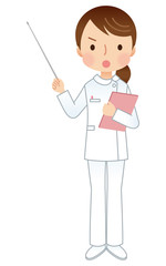 女性　看護師　介護士