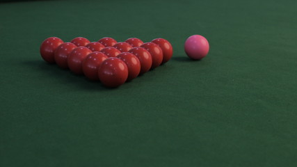 billiards rack arrangement