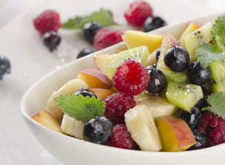 fresh healthy fruit salad