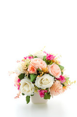 Bouquet flowers isolated on white