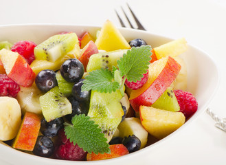 fresh healthy fruit salad