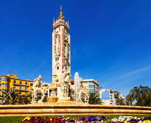  Fontain at Luceros Square. Alicante