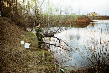 Obraz premium Fisherman.
