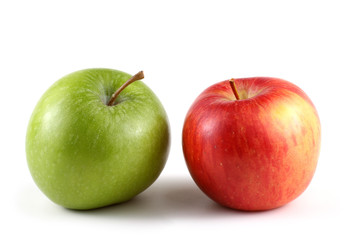 Яблоки сортов Granny Smith и Gala