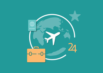 Set of flat illustration design business concept