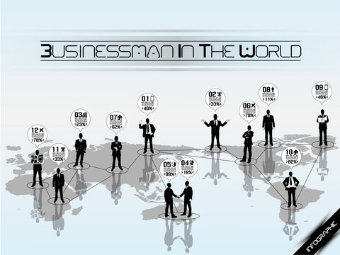 BUSINESSMAN CONCEPT  WORLD
