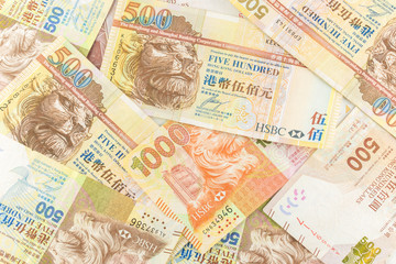 closeup Hong Kong Dollar