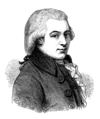Deurstickers Composer : Wolfgang Amadeus Mozart - 18th century © Erica Guilane-Nachez