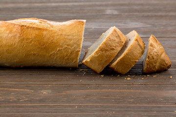 Wecken aus weißem Brot