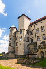 Obraz premium View of Nowy Wisnicz castle, Poland