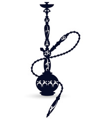 vector silhouette hookah