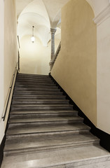 entrance of a beautiful historic building