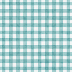 Pale Teal Gingham Pattern Repeat Background