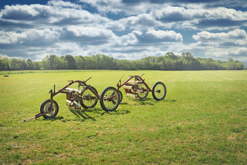 Fototapeta premium Vintage agricultural machinery