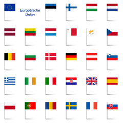 EU Mitgliedstaaten - Fahnen