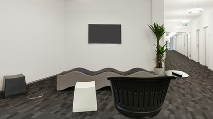 hall in modern building