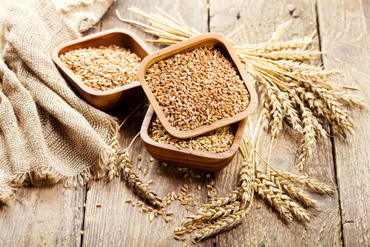 Bowl Of Wheat Grains