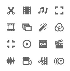 Video Editing Icons