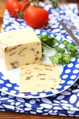 cheese with mushrooms