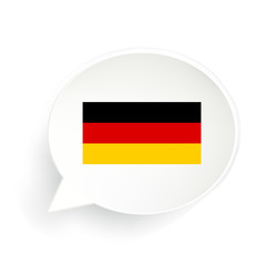 Germany Flag Speech Bubble