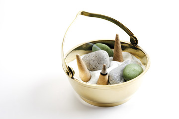 Räucherkerzen brennen , close-up