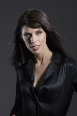 Fototapeta premium Dunkelhaarige Frau , Portrait