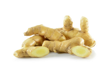 white turmeric isolated on white background