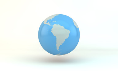 Erdkugel Südamerika