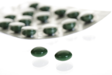 Tabletts in Blisterpackung , close-up