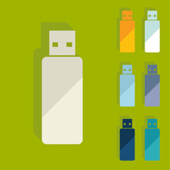 Flat design: usb