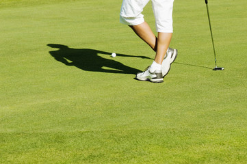 Mann auf dem Gr&uuml;n 