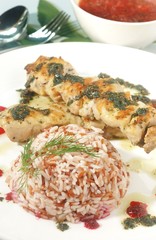 The image of delicious food