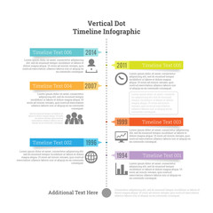 Vertical Dot Timeline Infographic